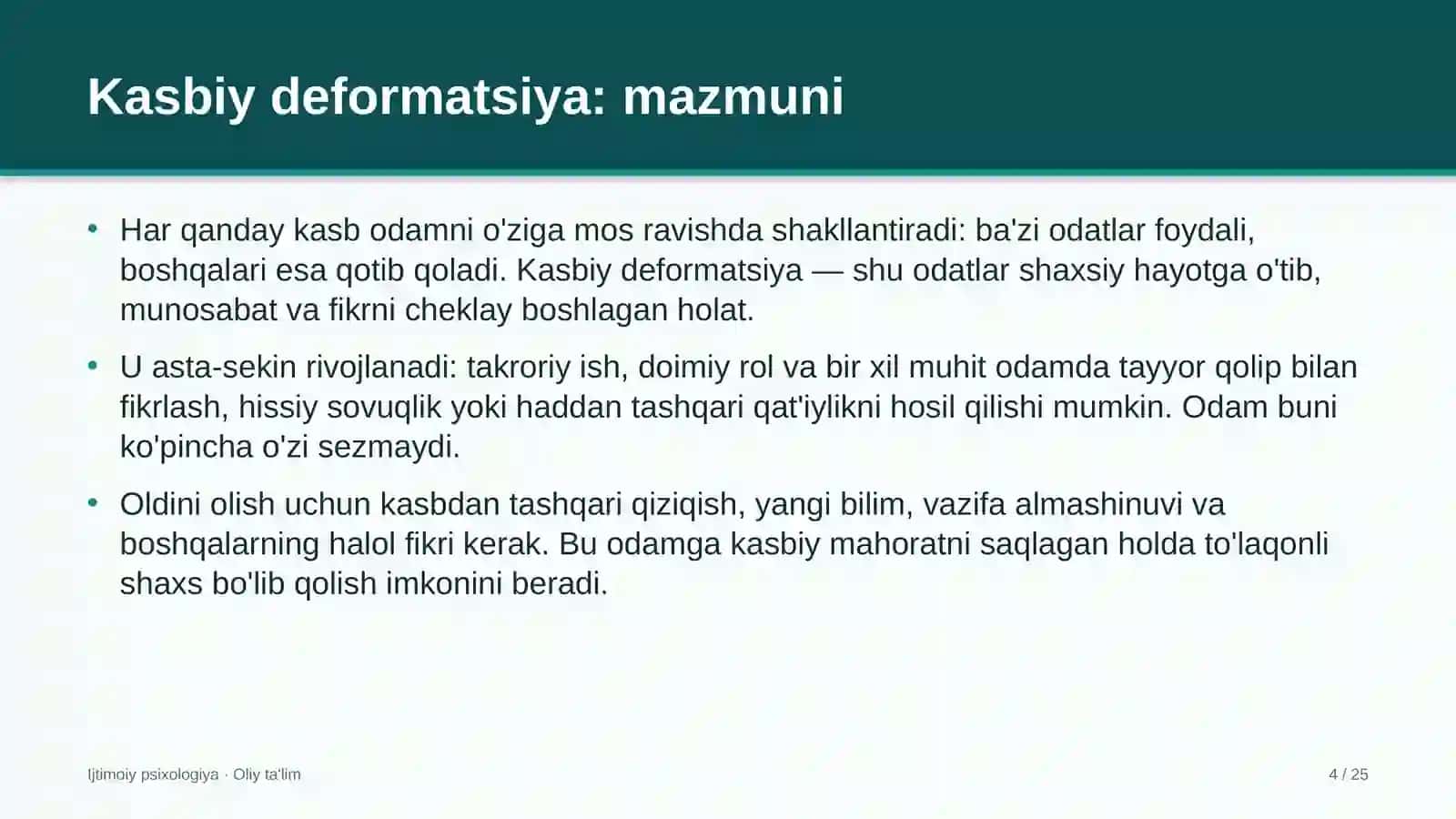Xususiy bog'chalarda kasbiy deformatsiya 4
