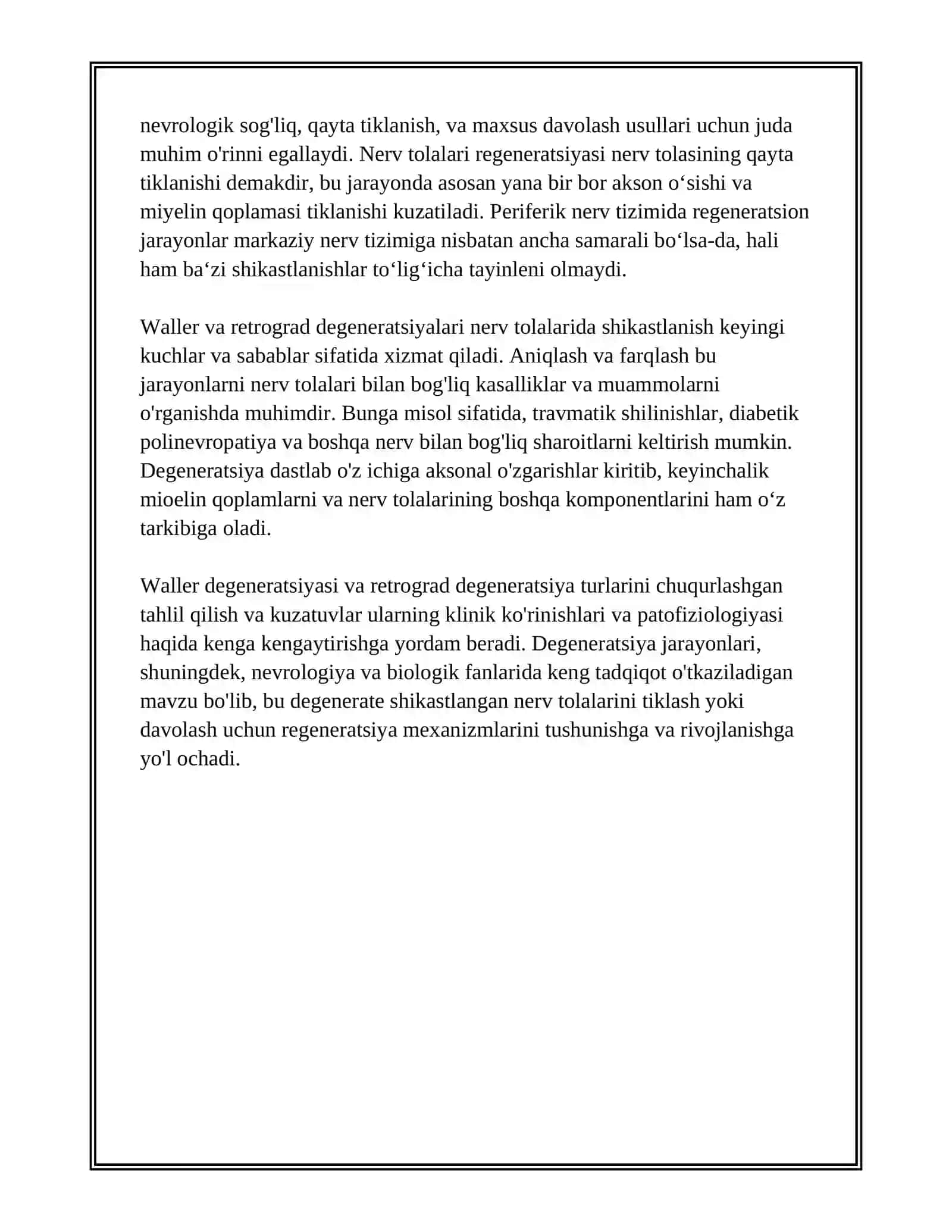 NERV TOLALARI DEGENERATSIYASI VA REGENERATSIYASI 4