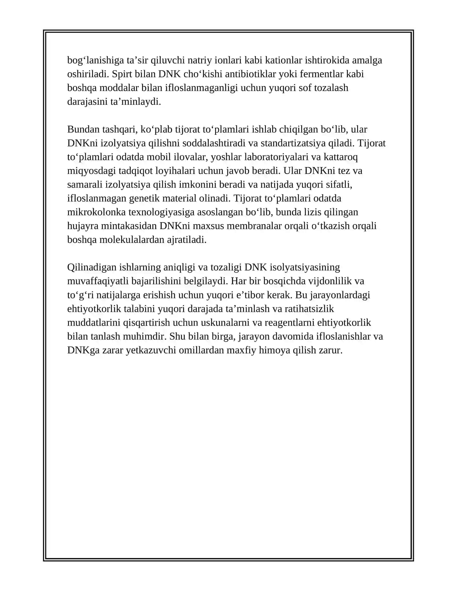 MOLEKULYAR BIOLOGIYANING TADQIQOT METODLARI 4