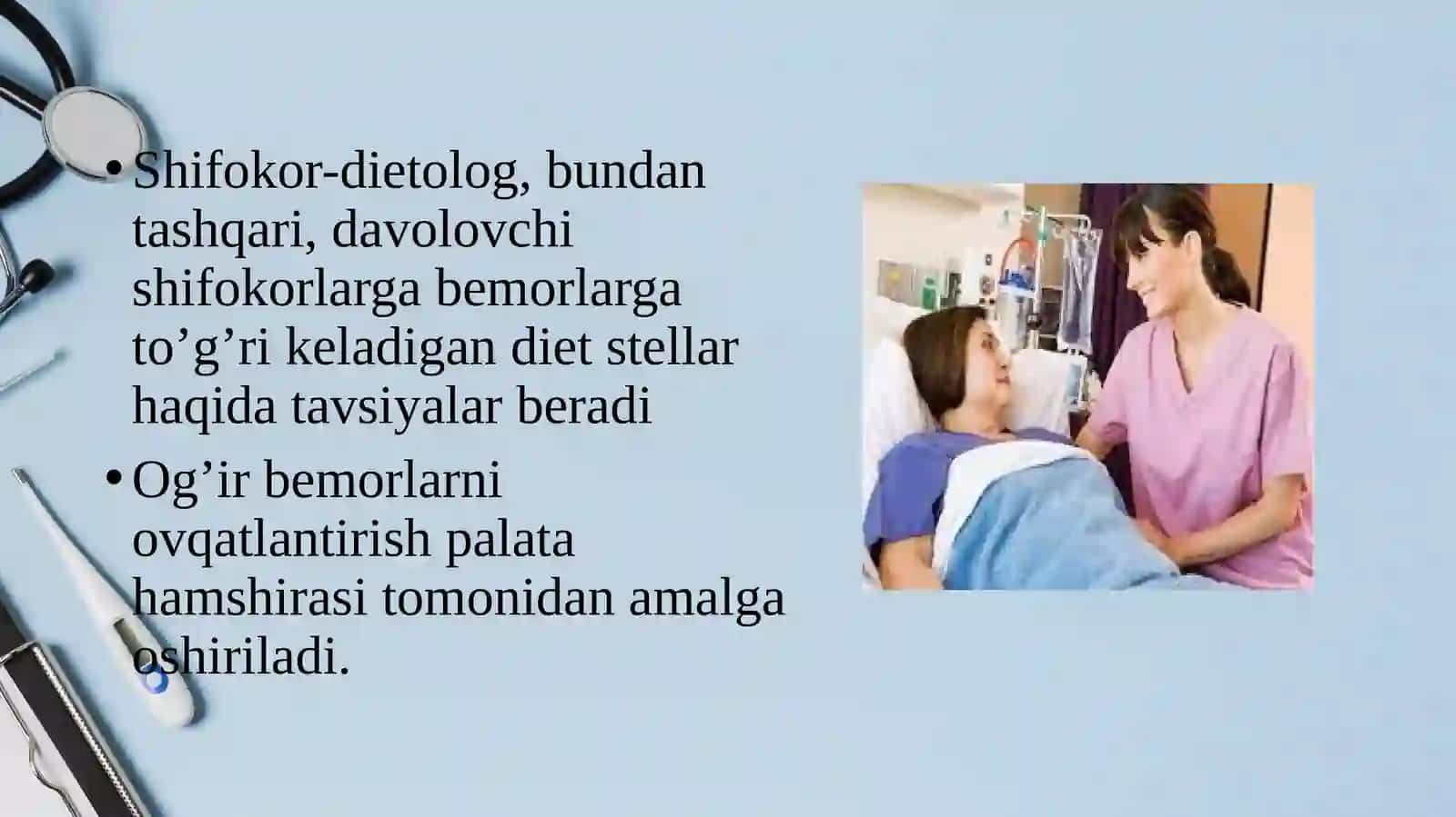 Xirurgik bemorlarni ovqatlantirish 4