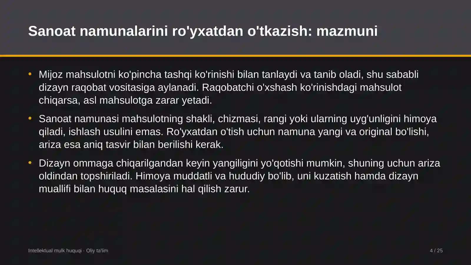 to'qimachilik korxonalarida sanoat namunalarini ro'yxatdan o'tkazish 5461 4