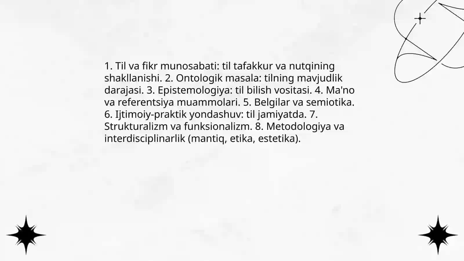 Tilshunoslik va falsafa - Obruyeva Madina 4