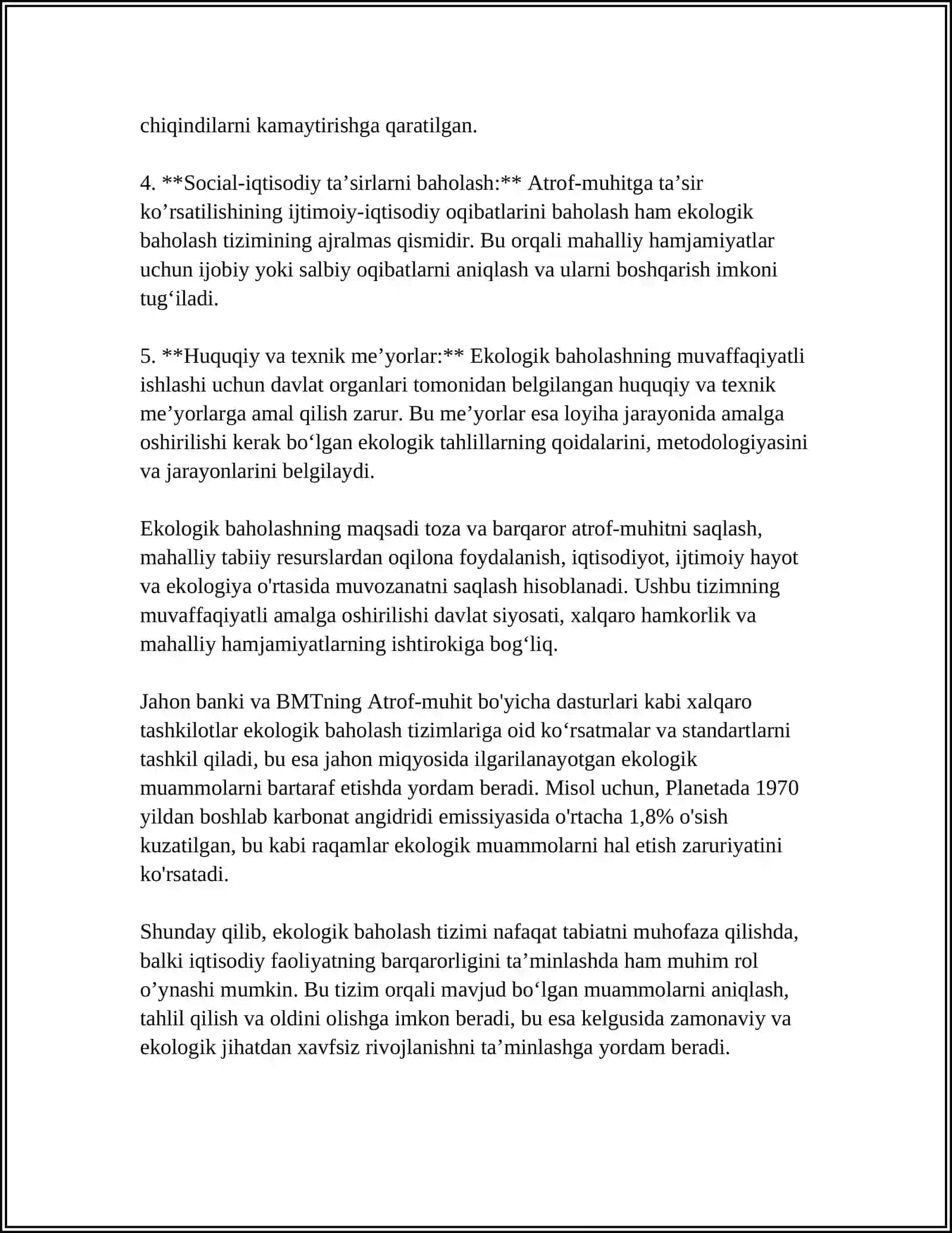 EKOLOGIK BAHOLASH TIZIMI VA YER TUZISHGA TA‘SIRI 4