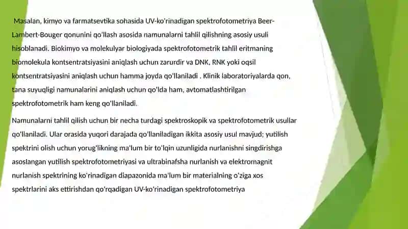 SPEKTROFOTOMETRIK ANALIZ METODI 4
