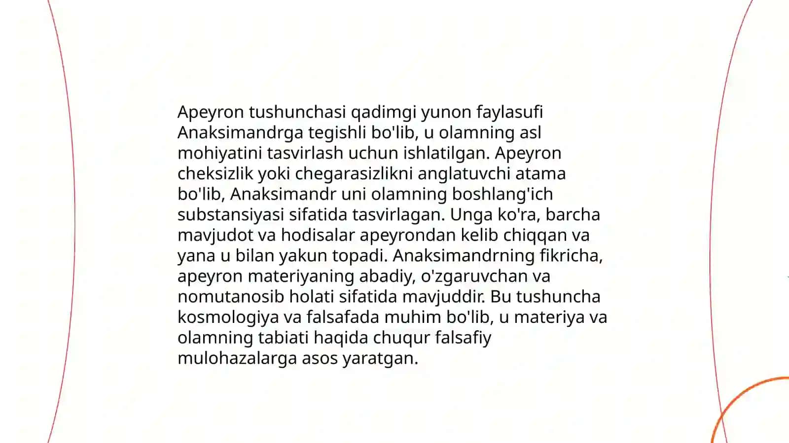 Anaksimendi falsafaga qóshgan xissalari 4