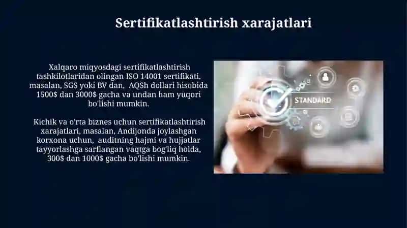 Sertifikatlashtitish ishlarini tashkillashtirish sifat tizimlarini sertifikatlashtirish tartibi 4