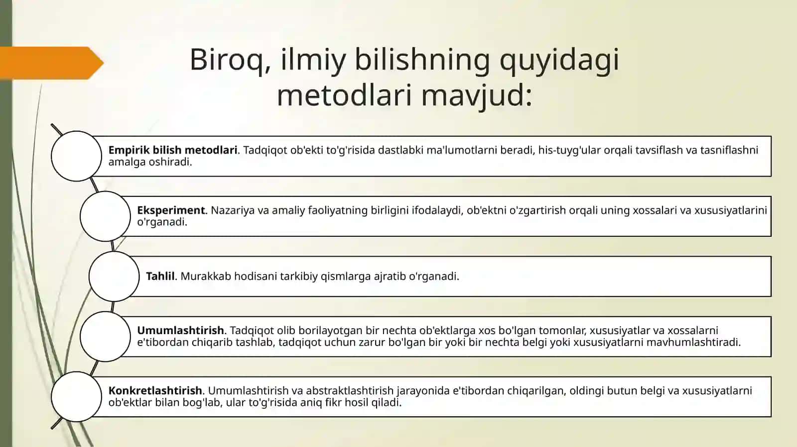 Nazariy bilishning Xususiyati 4