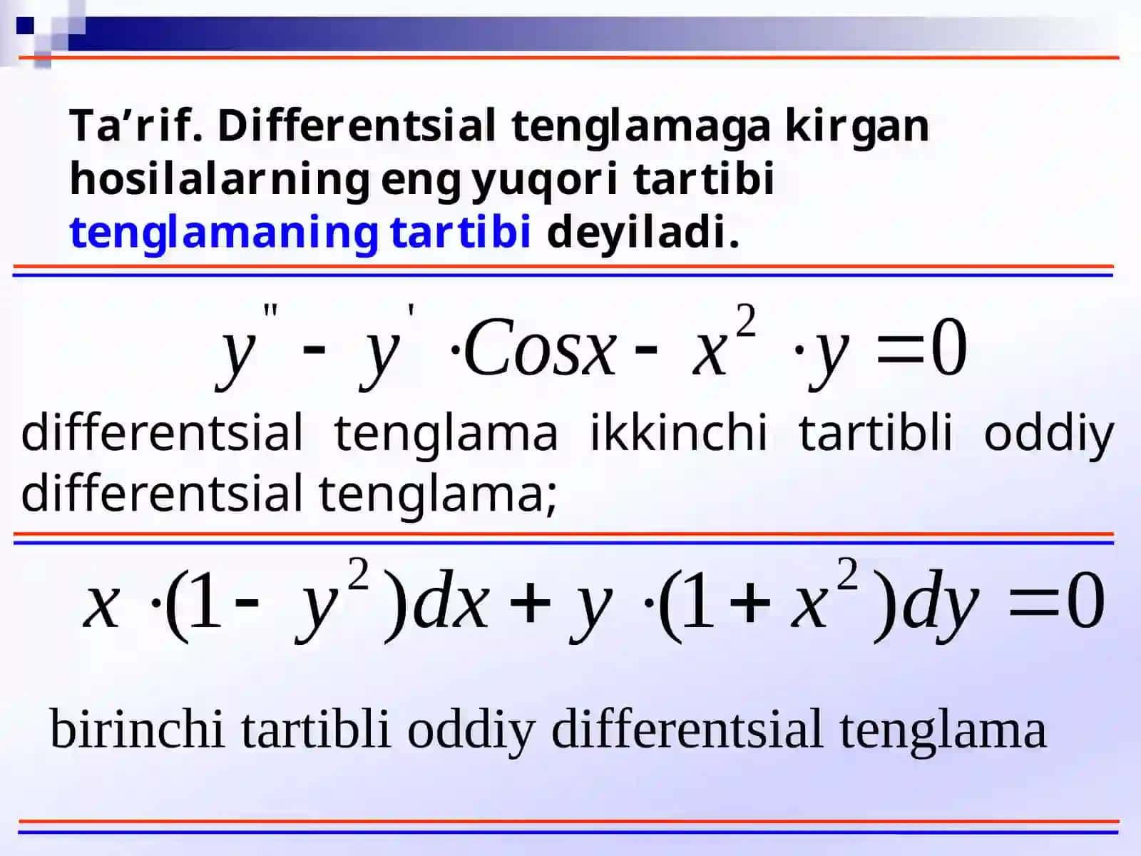 Differentsialtenglamalarfanigakirish 4