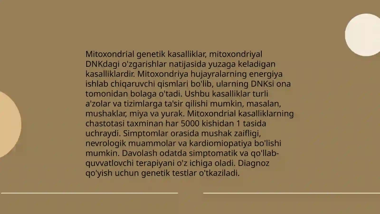 Mitohondrial kasalliklar 4