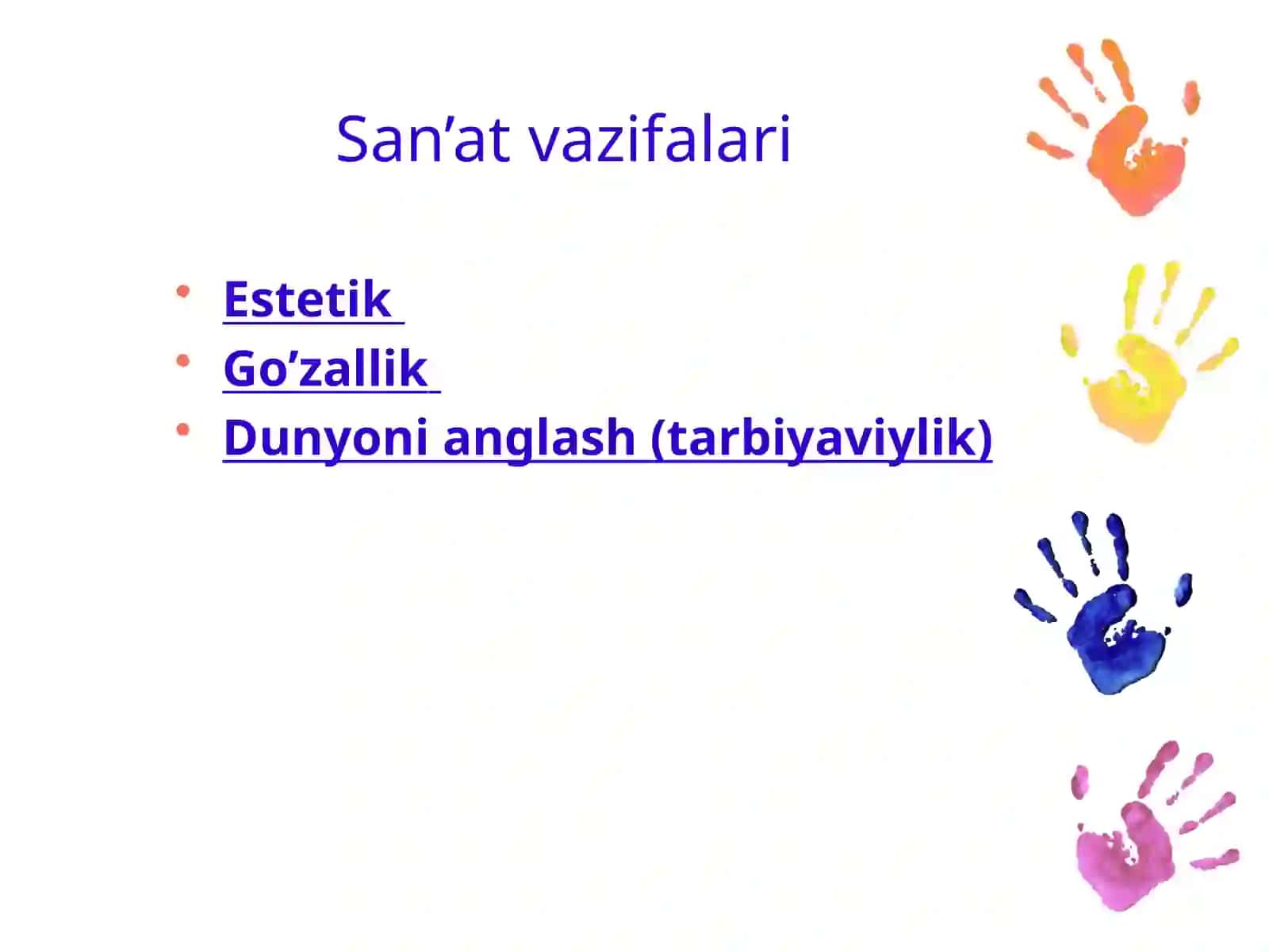 San’at (darsda foydalanish uchun) 4