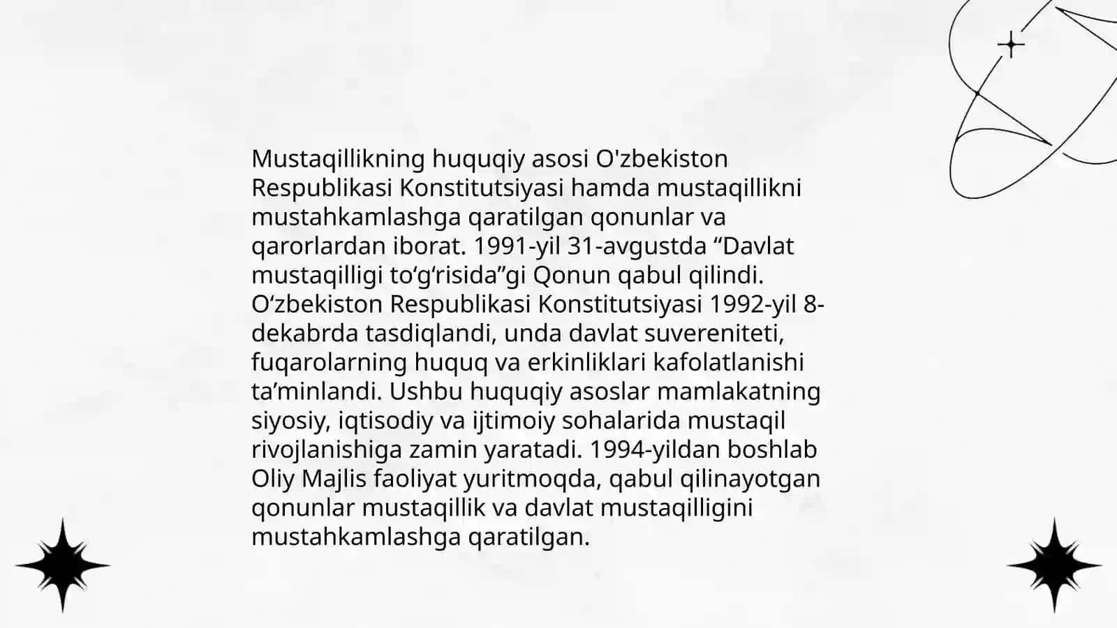 O'zbekiston Mustaqil davlat 4