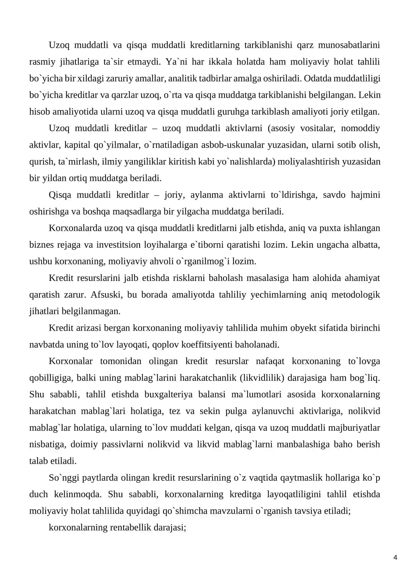Kreditga layoqatlilik 4