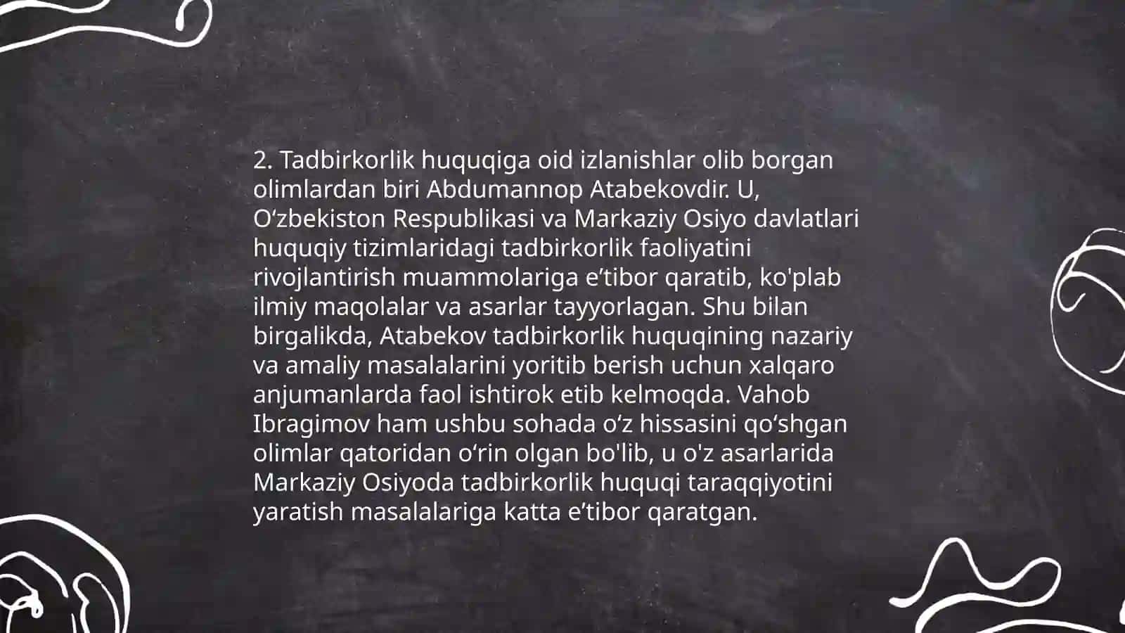 Vorislik huquqiy tizimini rivojlantirgan olimlar 4
