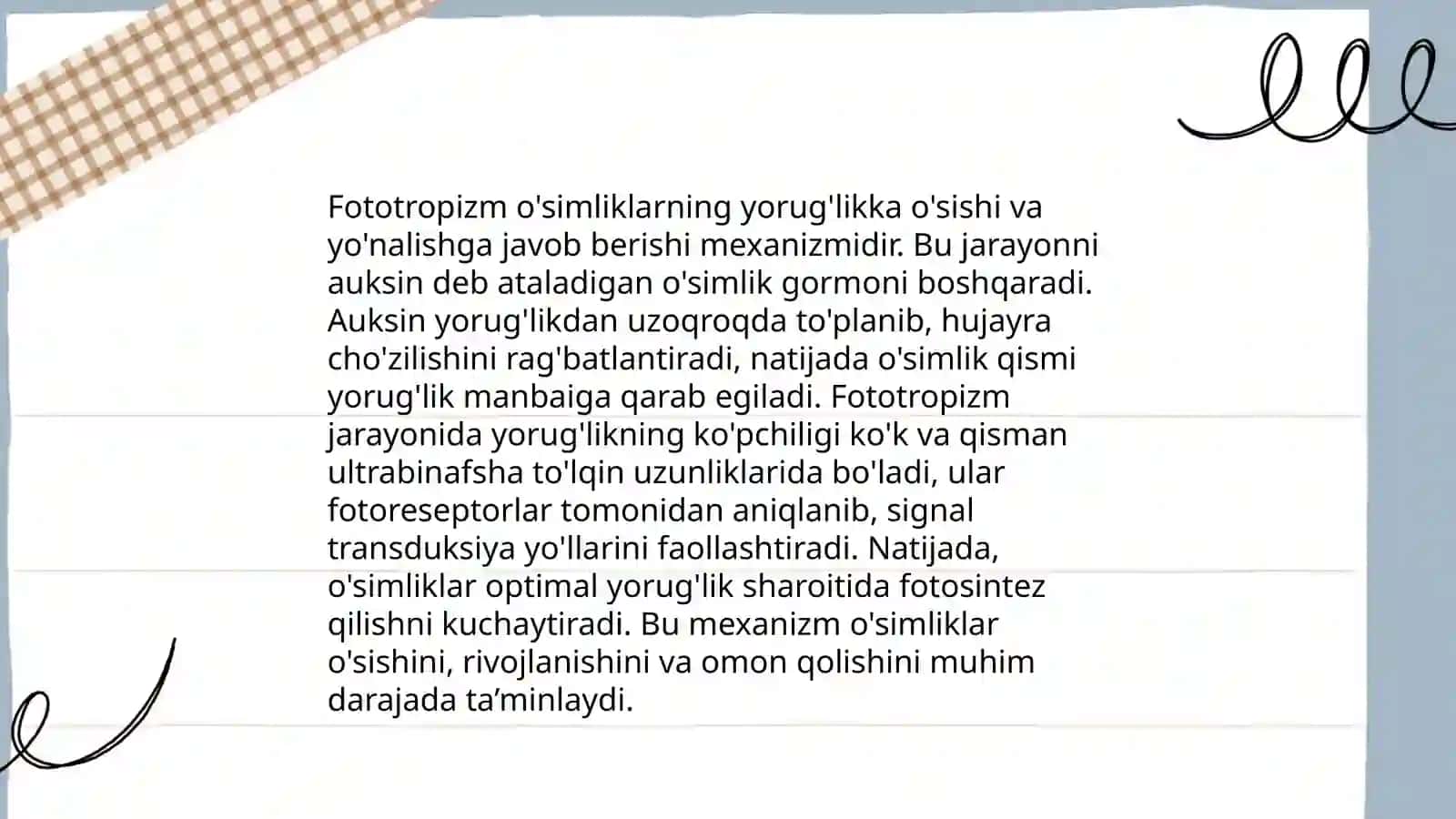 O'simliklarda Fototropizm Fotonastiya Geotropizm hodisalarini kuzatish 4