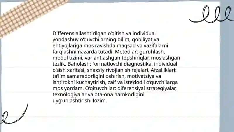 Umumiy o‘rta ta’lim maktablarida o‘qitish jarayonlarini tashkil etishga doir zamonaviy yondashuvlar 4