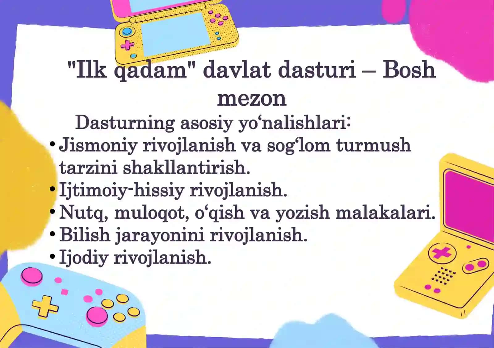 Maktabgacha ta’lim tashkilotlarining umumiy guruhlarida ta’lim jarayonini tashkil etish va olib borish tartibi. 4