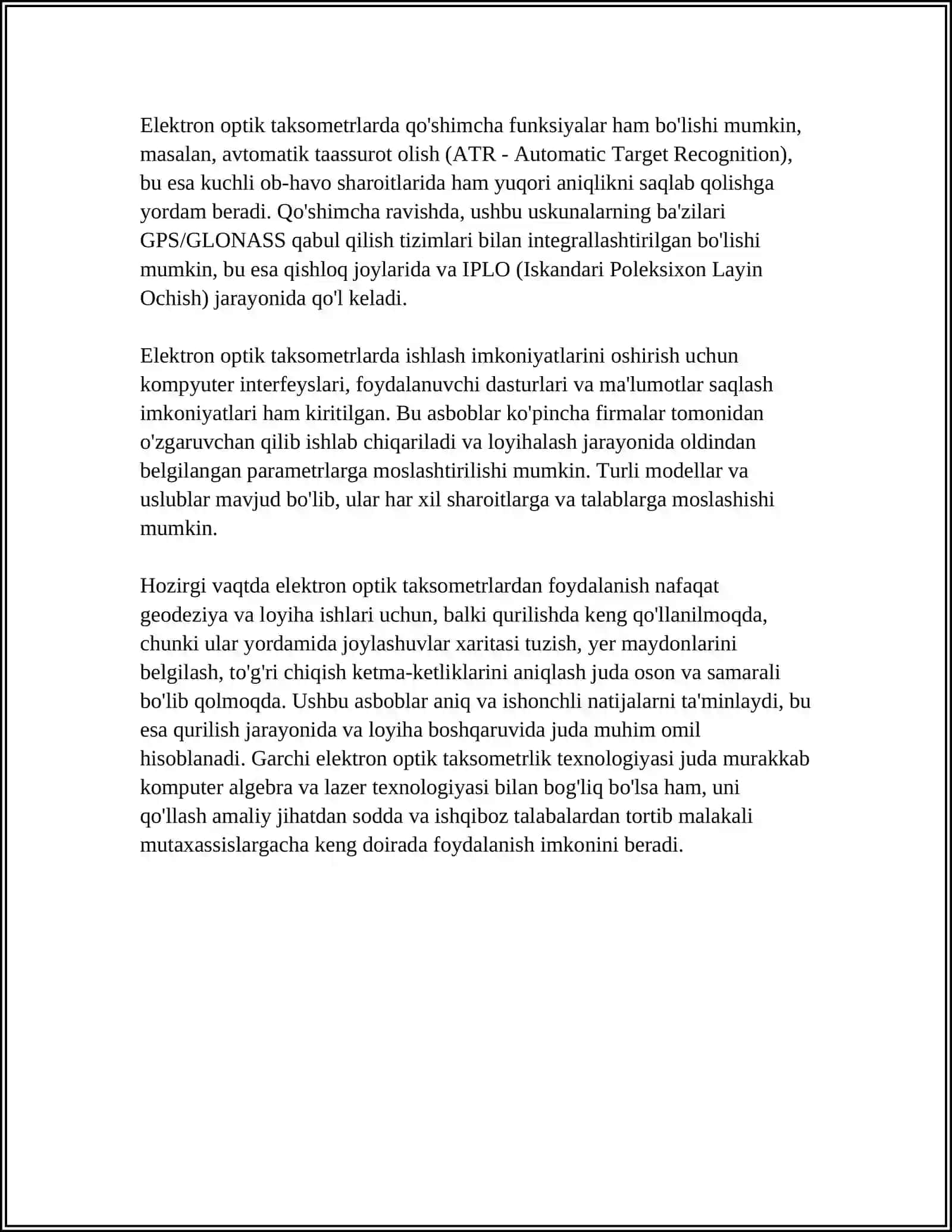 Elektron Optik Taxeometrlardan Foydalanishning Samarasi 4
