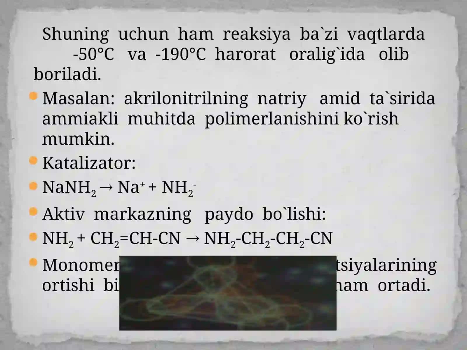 Anionli polimerlanish 4