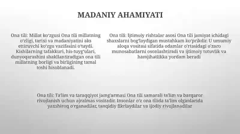 Ona Tili Va Uning Jamiyatda Tutgan O'Rni 4