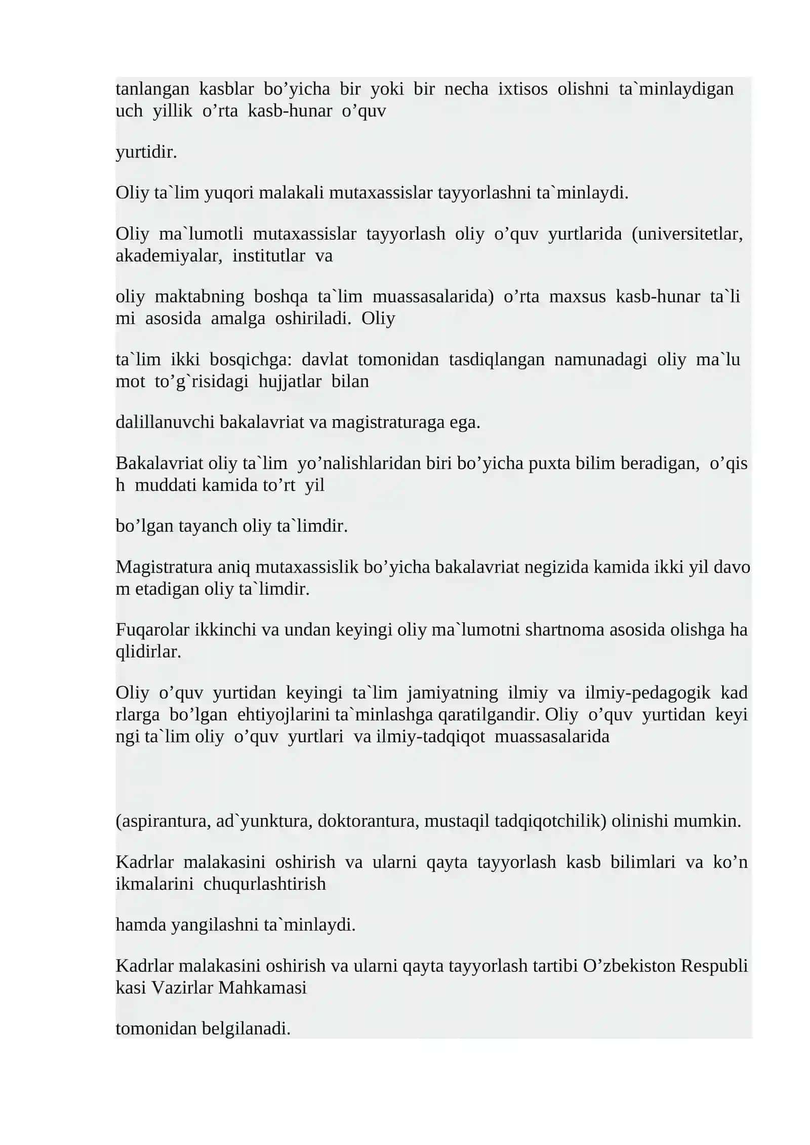 TA’LIM TIIZMINI BOSHQARISHNING MOHIYATI. MAKTAB BOSHQARISHNING OBYEKTI SIFATIDA. PEDAGOGIK KADRLAR ATTESTATSIYASI. O’QITUVCHINING PEDAGOGIK QOBILYATLARI 4