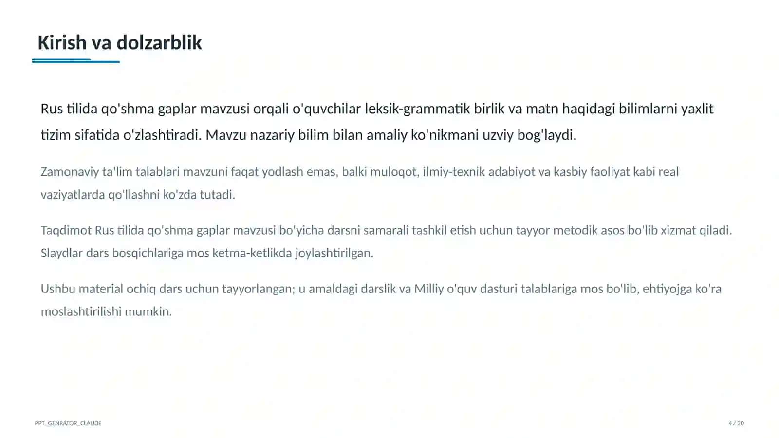 Rus tilida qo'shma gaplar (9-sinf) 4