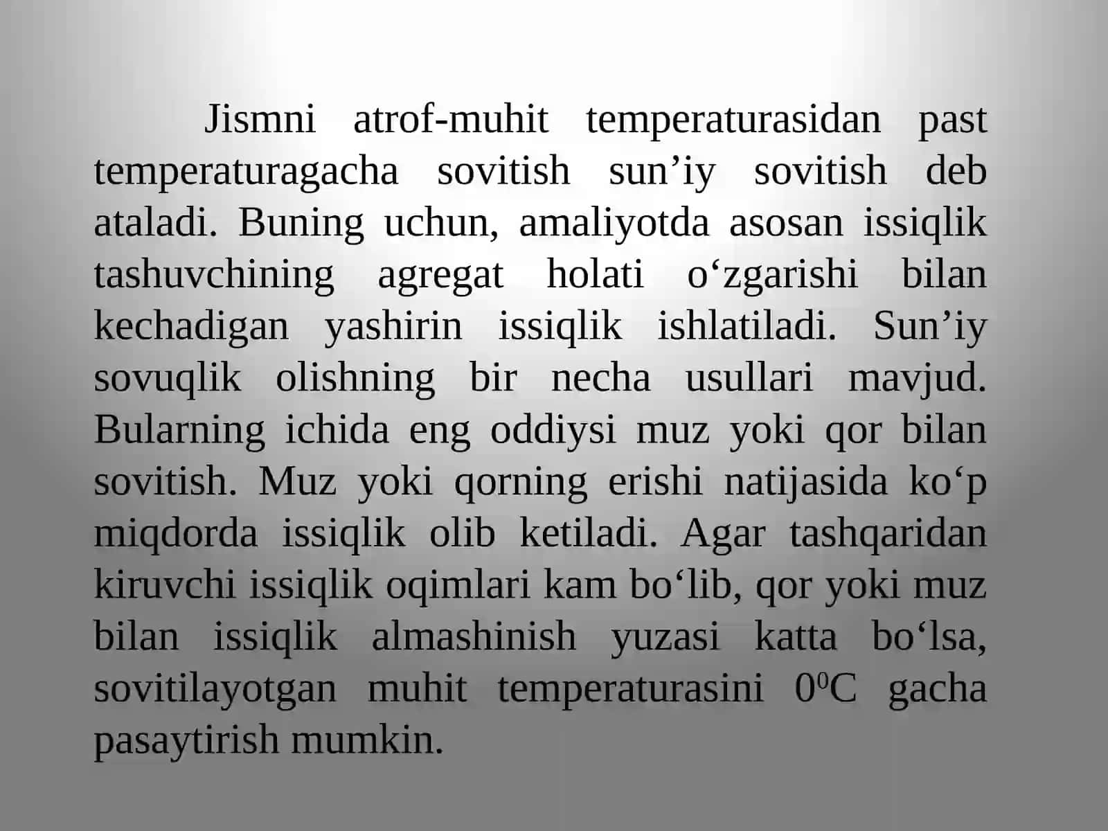 Sovuqlikolishusullari 4