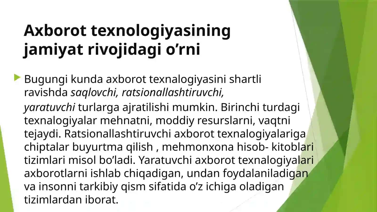 TTATF INSTITUTI I-BOSQICH DAVOLASH-2 YO’NALISHI D2/22-05B GURUH TALABASICHORIYEVA MARJONANINGTIBBIYOTDA AXBOROT TEXNOLOGIYALARIFANIDAN TAYYORLAGAN TAQDIMOTI 4