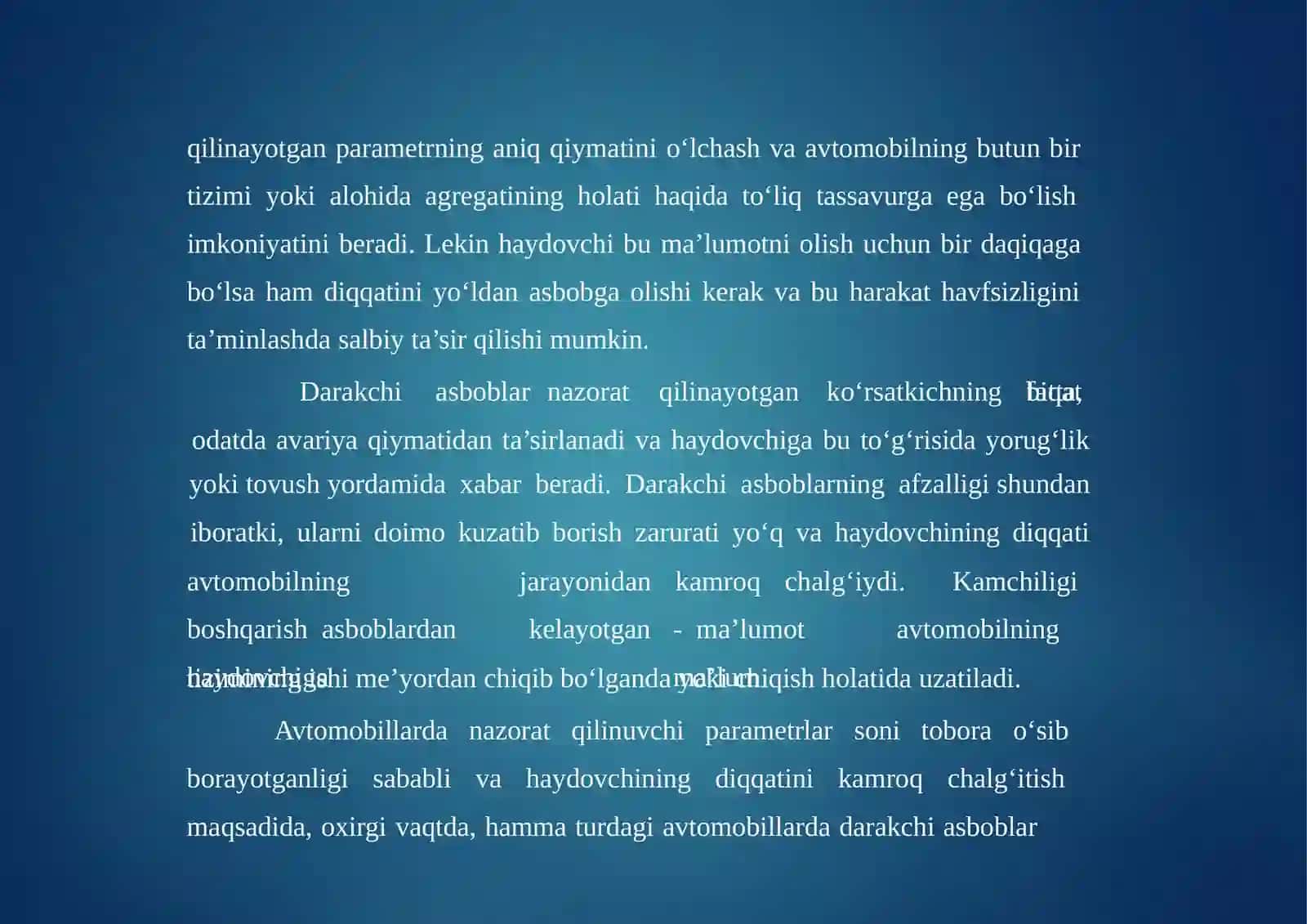 Letishingiz Informastion-diagnostik tizimisxemalarnio’rganish 4