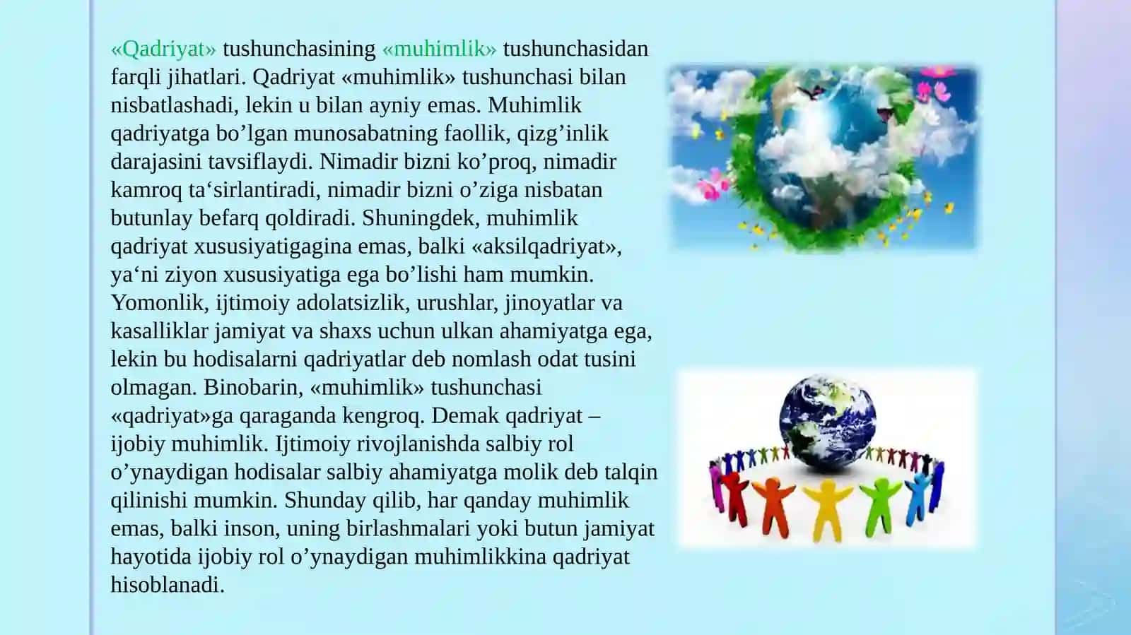 Qadriyatlar falsafasi (aksiologiya) 4