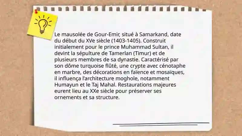 Les monuments de Samarkand 4