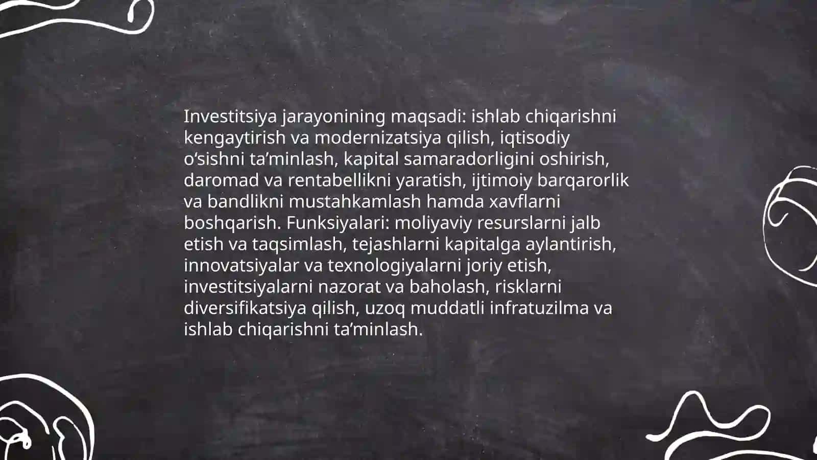 Investitsiya jarayonlarining mazmuni va asosiy bosqichlari 4