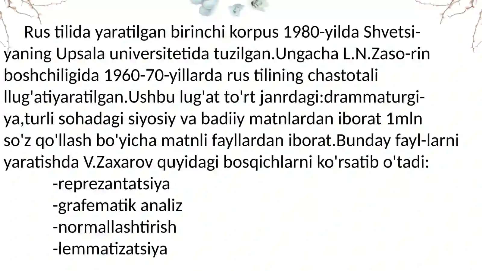 Badiiyasarlarning elekt ron parallel korpusini yaratish 4