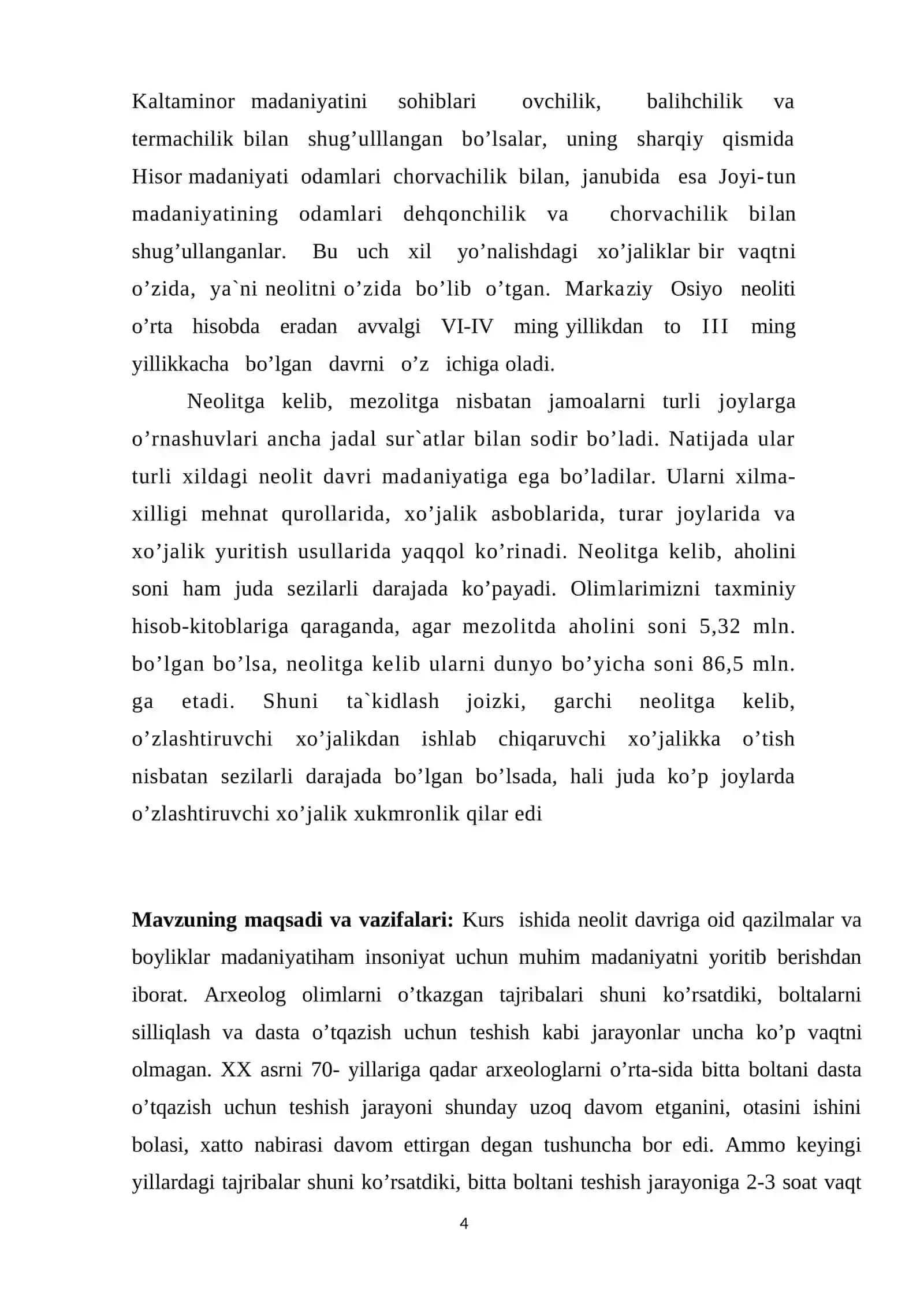 Xorazm vohasida neolit davri maskanlari 4