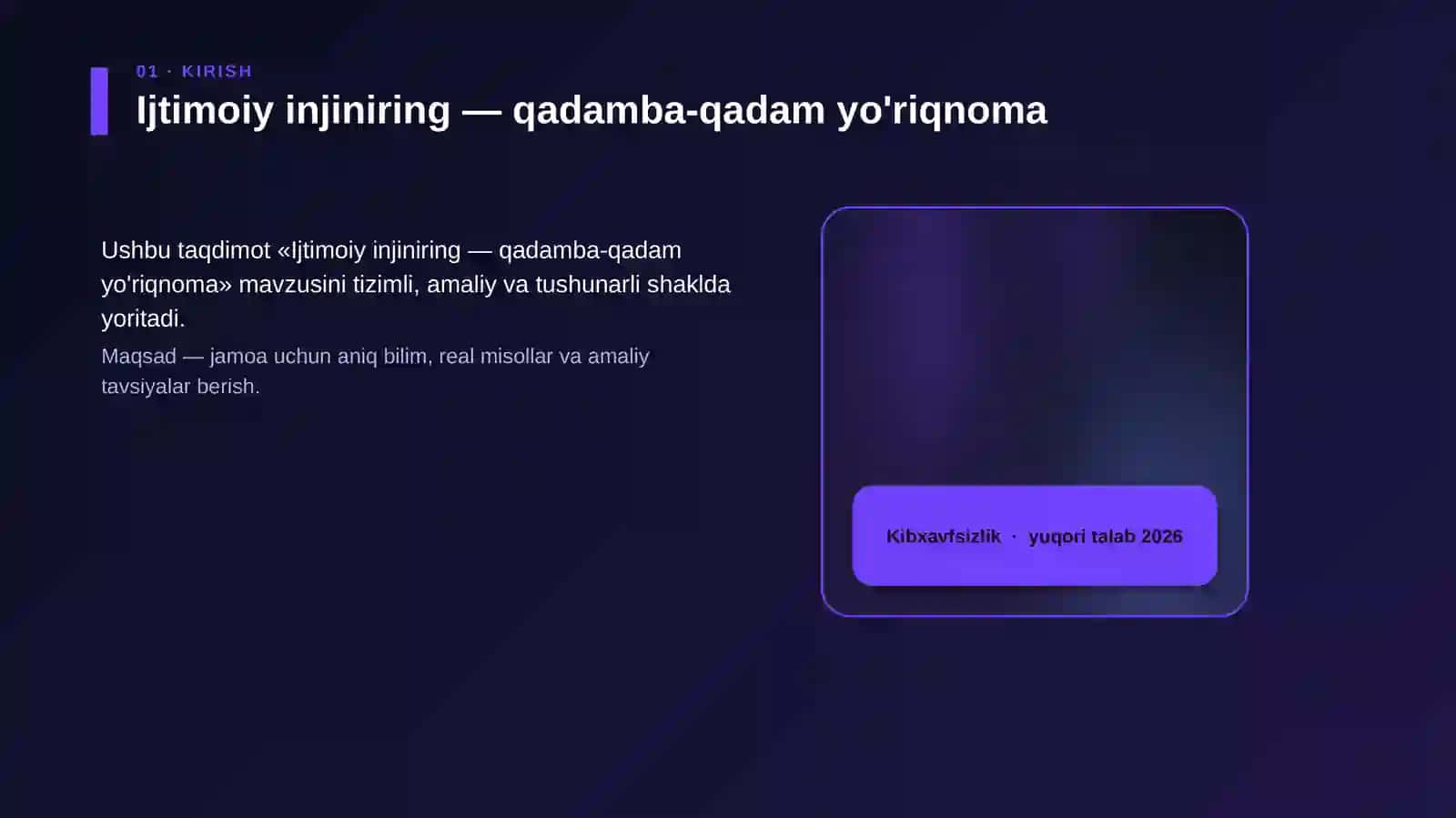 Ijtimoiy Injiniring - Qadamba-qadam Yo'riqnoma 4