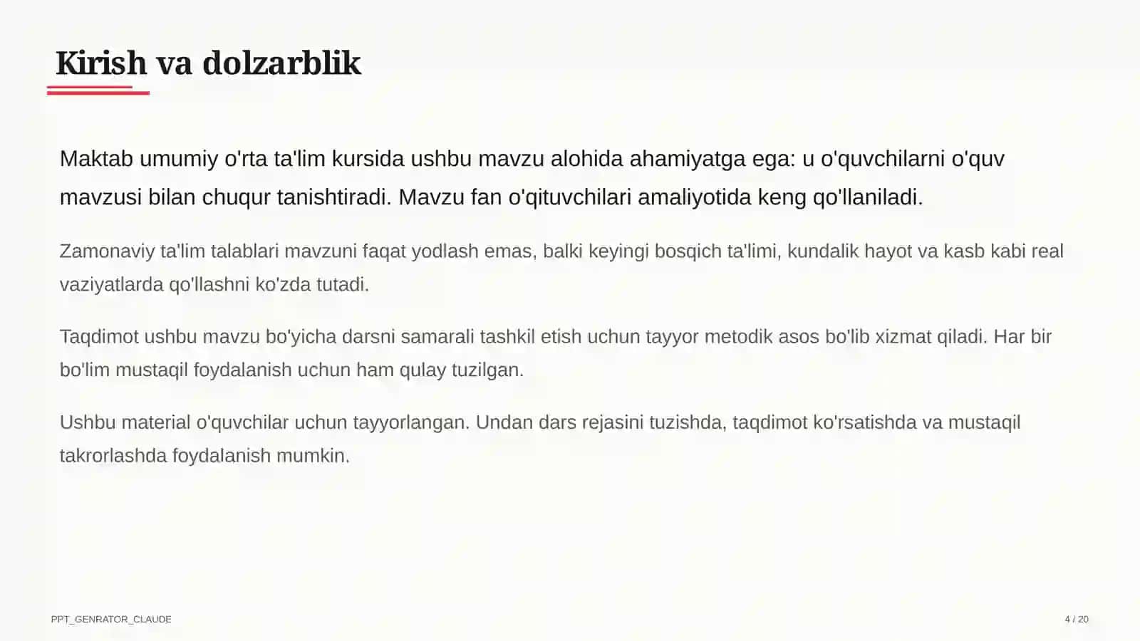 Universal ta'lim dizayni (UDL): har bir o'quvchi uchun mos dars loyihalash 4