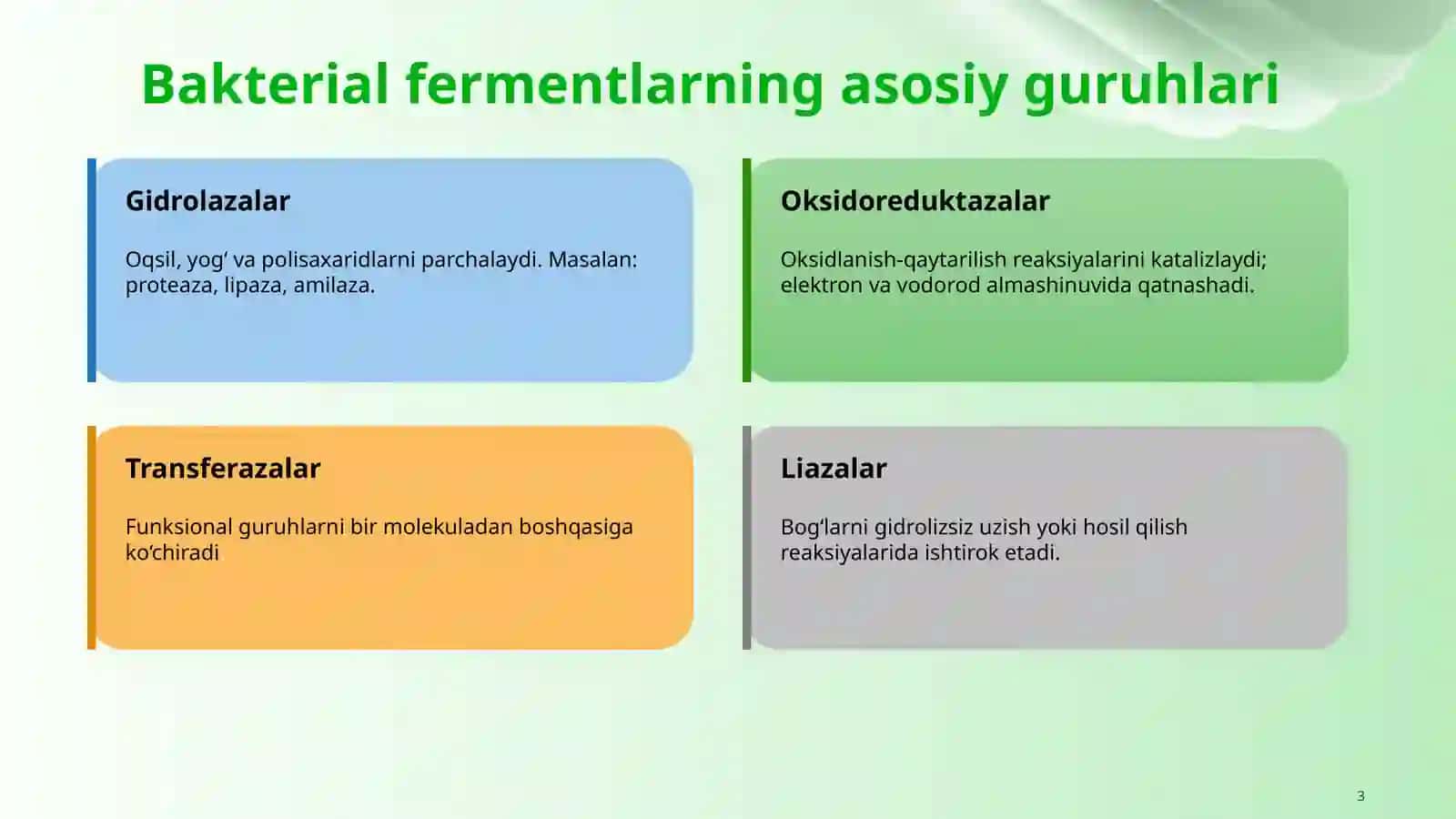 Bakteriyalarda fermentativ jarayonlar 4
