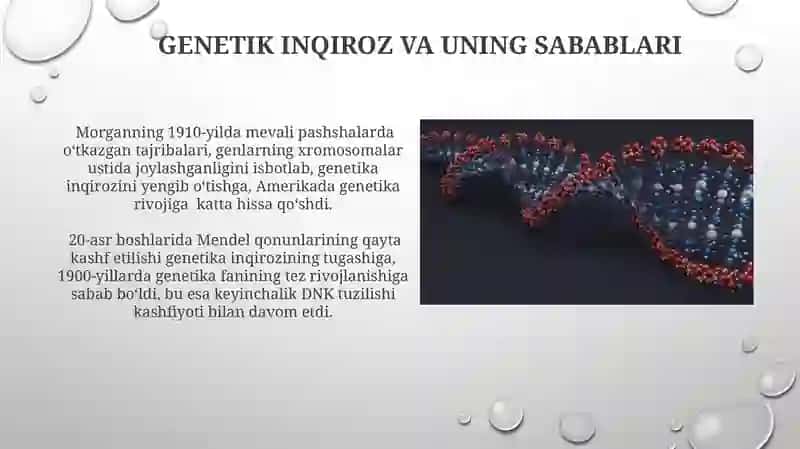 Genetika fanining tarixi 4