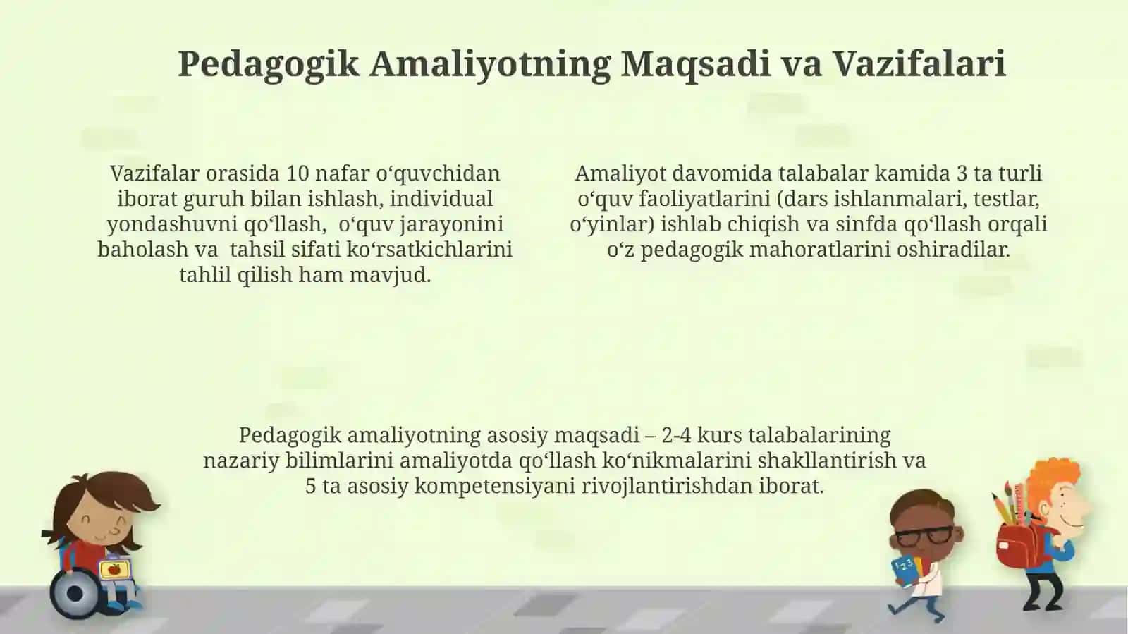 Pedagogik malakaviy amaliyot yuzasidan hisoboti 4