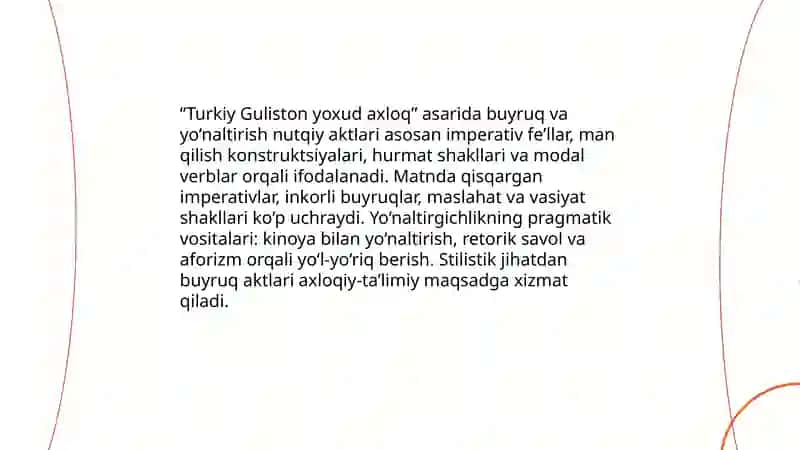 Turkiy Guliston yoxud axloq 4