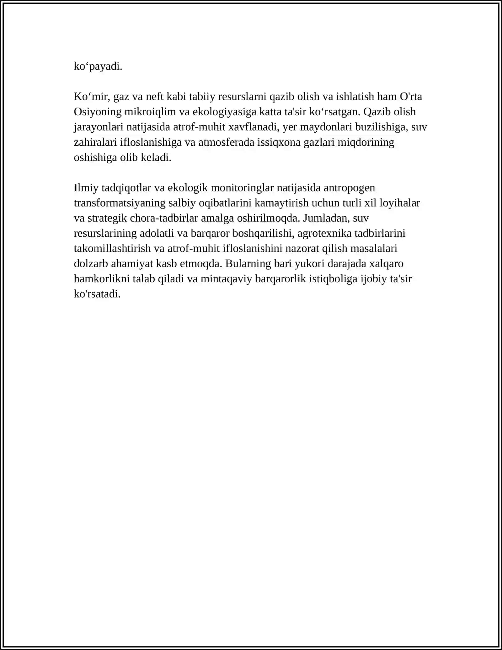 O'RTA OSIYO JAHON ANTROPOGEN MINTAQALARIDAN SIFATIDA BIRI 4