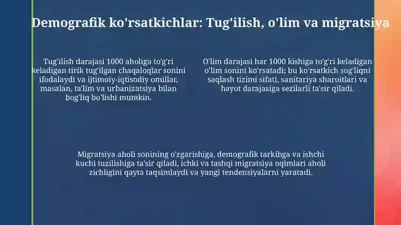 Populyatsiyaning asosiy belgilar va xususiyatlari 4