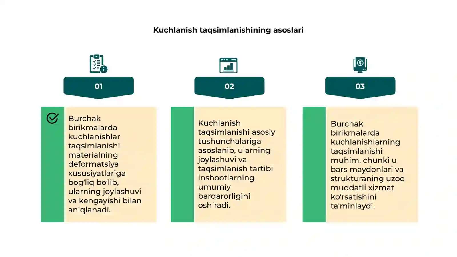 Burchak birikmalarda kuchlanishlar taqsimlanishi 4