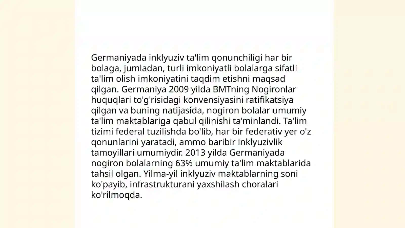 Germaniya davlatida inklyuziv taʼlim 4