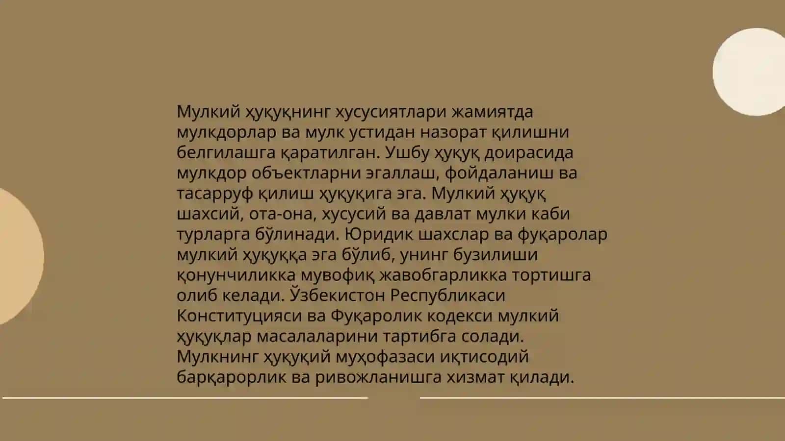 Мулк хукуки тушунчаси 4