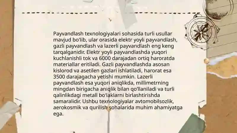 Yoĝoch konstruksiyalarni biriktirish 4