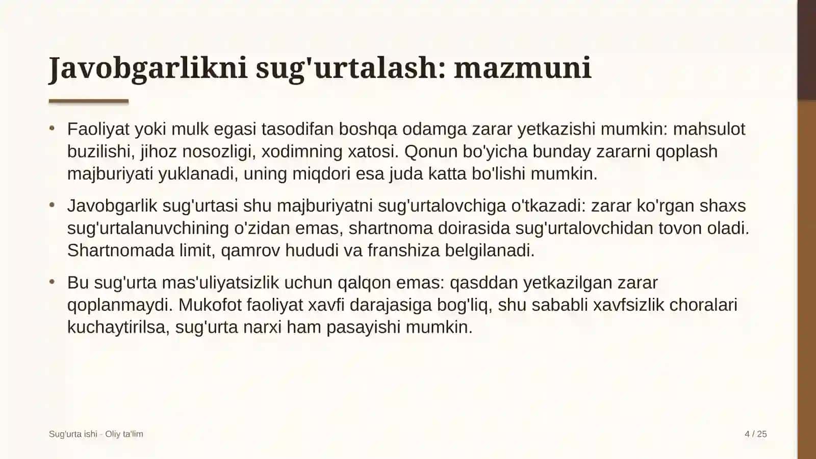 etnoturizmda javobgarlikni sug'urtalash 6226 4