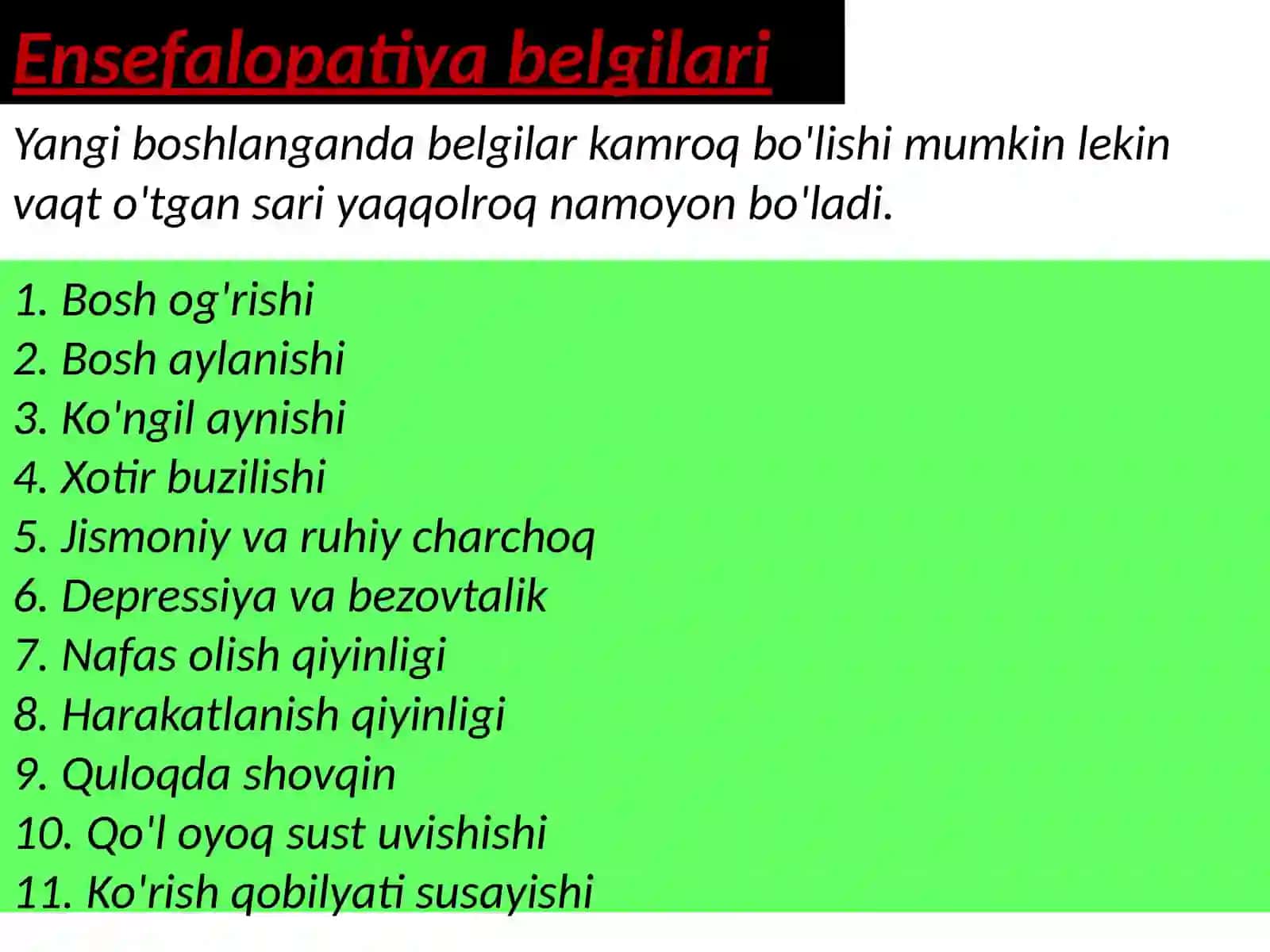 Dissirkulyator Ensefalopatiya 4