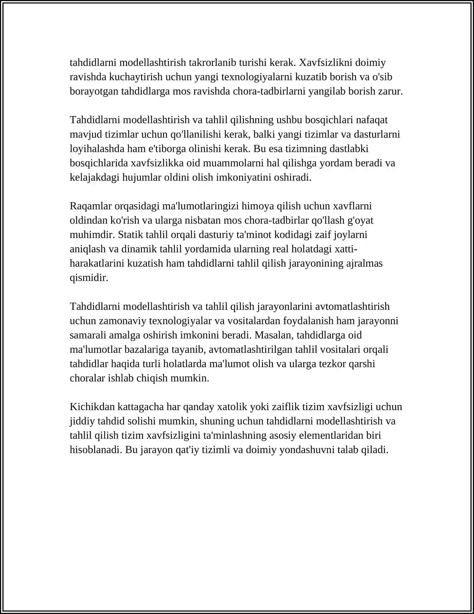 KAMPYUTER XAVFSIZLIGINI MODELLASHTIRISH 4