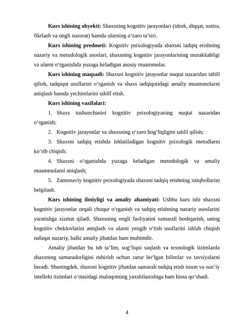 KOGNITIV PSIXOLOGIYADA SHAXSNING TADQIQ ETILISH MUAMMOLARI 4