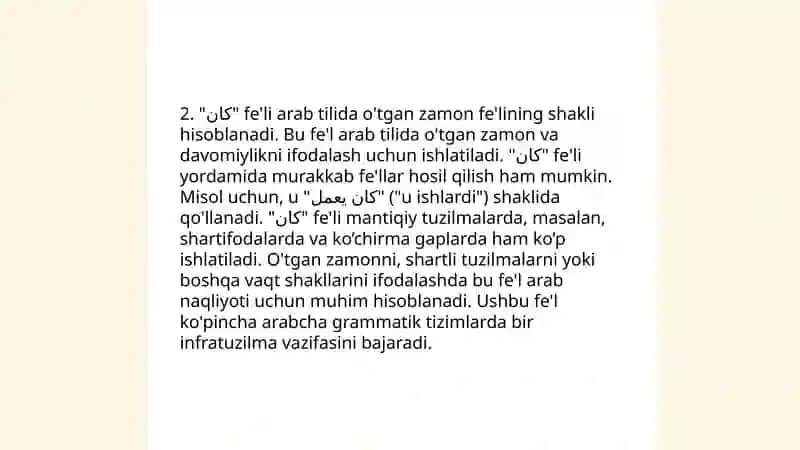 Qo'shmurodova Ruxshonaning Arab tildan mustaqil ishi 4